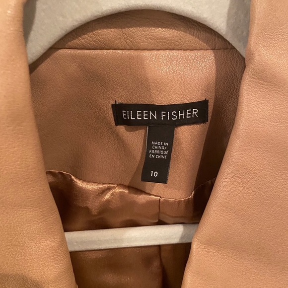 REAL leather jacket!! Eileen Fisher - Picture 3 of 7